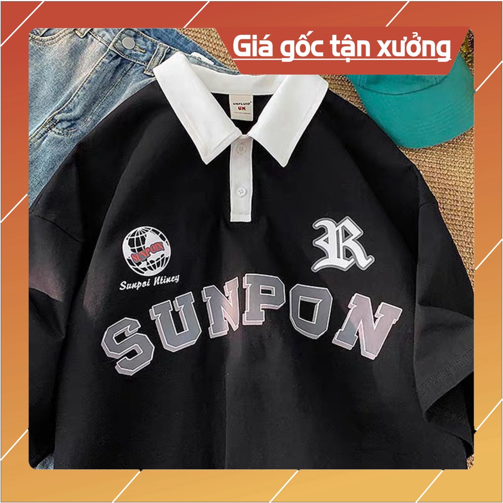 ( Mã PL04:SUN ) Áo POLO trơn nam nữ phong cácH TEEN