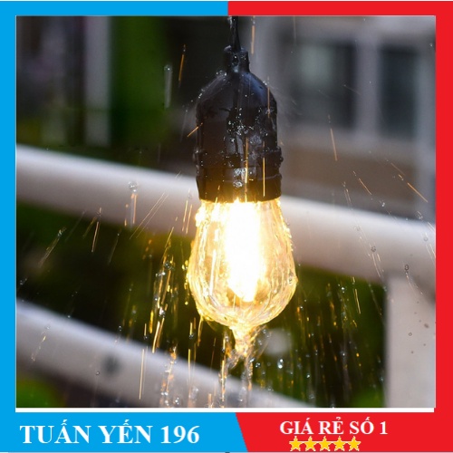 ✨FREESHIP✨ Bộ đuôi đèn liên dây 10m 20 đuôi E27 trang trí ngoài trời