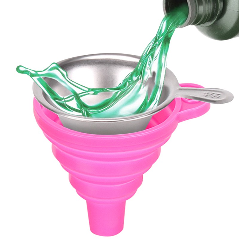 6 Pack 3D Printer Accessories Include Collapsible Silicone Funnels and Stainless Steel Resin Filter Cups | BigBuy360 - bigbuy360.vn