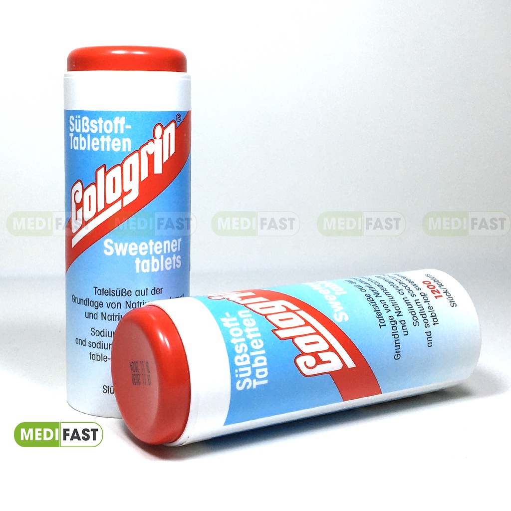 Đường ăn kiêng Keto Cologrin - Dùng được cho người tiểu đường - Lọ 1200 viên nhập khẩu từ Đức