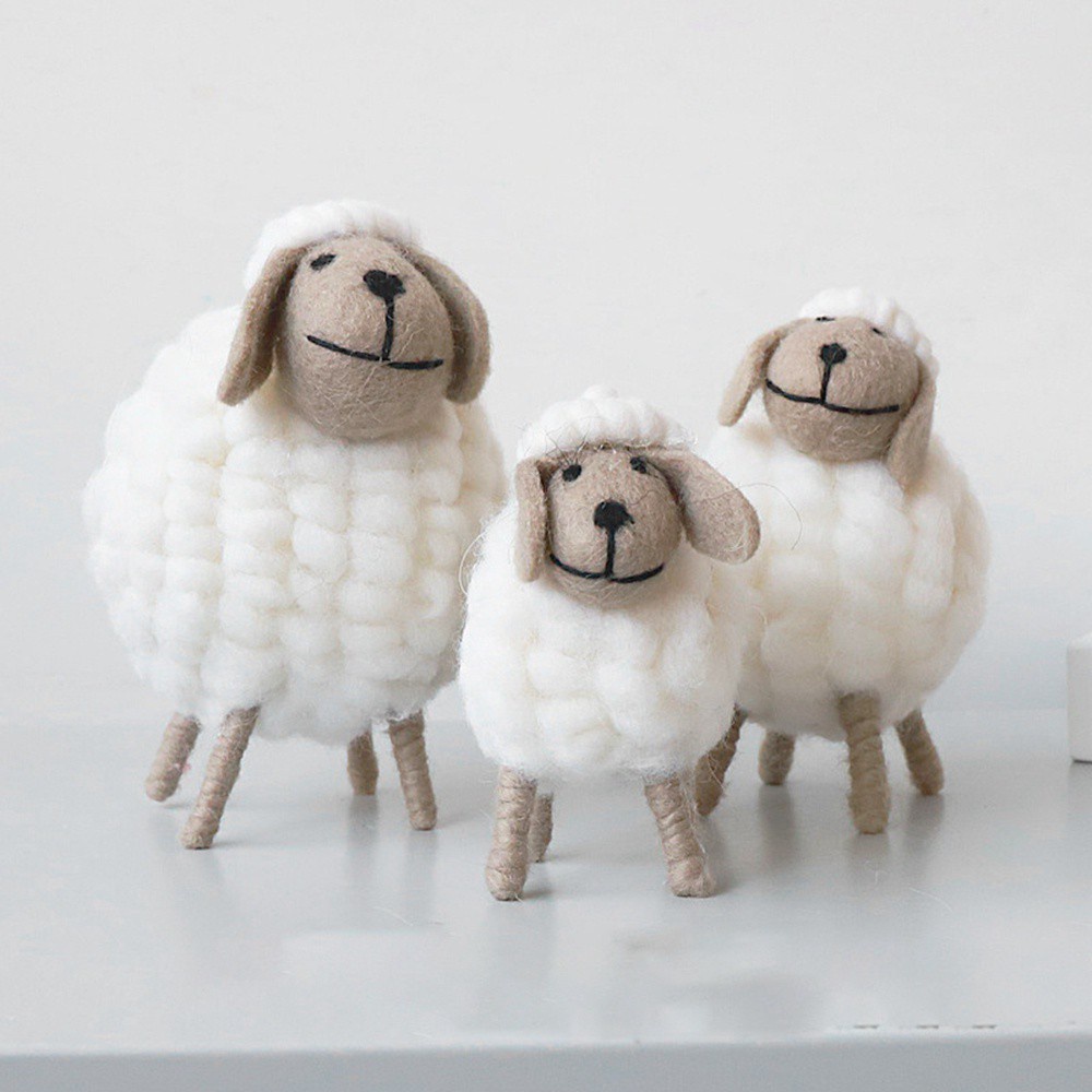 Đồ trang trí Chú Cừu Giovanni Mini Dễ Thương Dùng Trang Trí Bàn Làm Việc