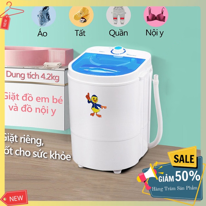 Máy giặt mini giặt đồ cho bé, quần áo trắng giày dép đồ nhỏ đa năng