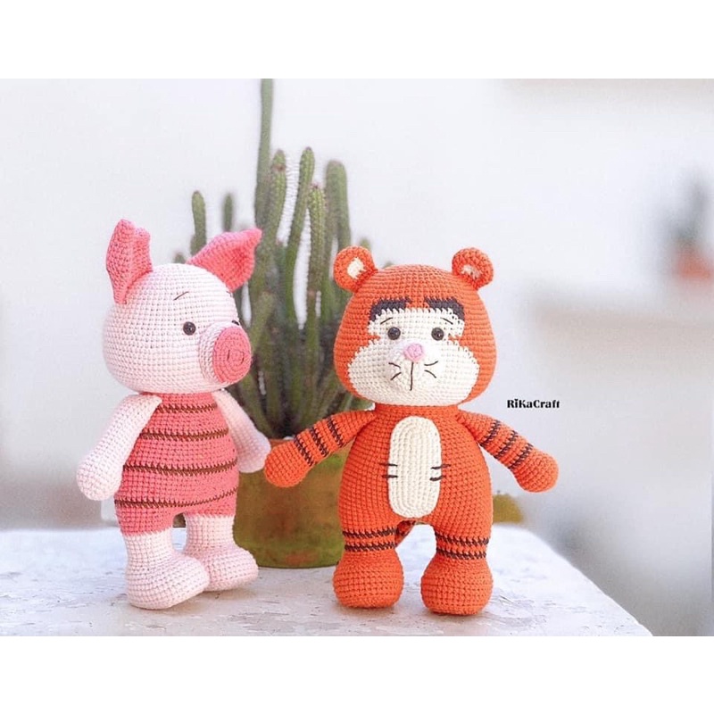 Gấu Pooh và những người bạn, gấu Pooh bằng len handmade