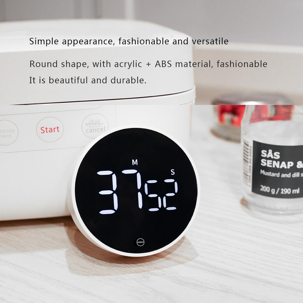 Xiaomi Youpin Đồng Hồ Báo Thức   NK5260 Màn Hình Điện Tử LED Dạng Xoay Có Thể Hẹn Giờ/Điều Chỉnh Độ Sáng