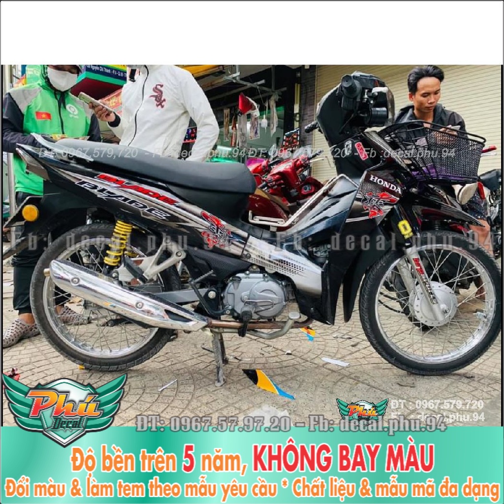 Tem Rời Blade Trắng đen Hayabusa (K) -1