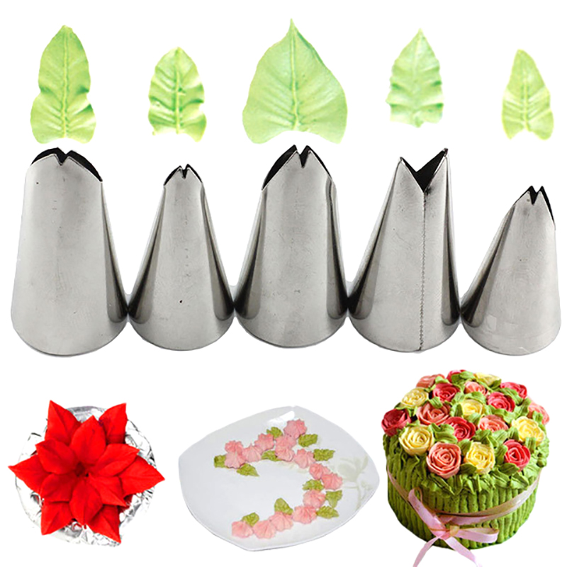 Bộ 5 Dụng Cụ Trang Trí Bánh Kem Bằng Inox Chuyên Dùng