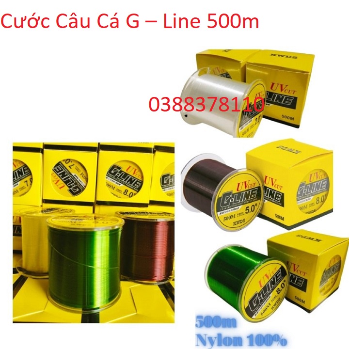 Dây Cước Câu Cá G – Line 500m Siêu Bền