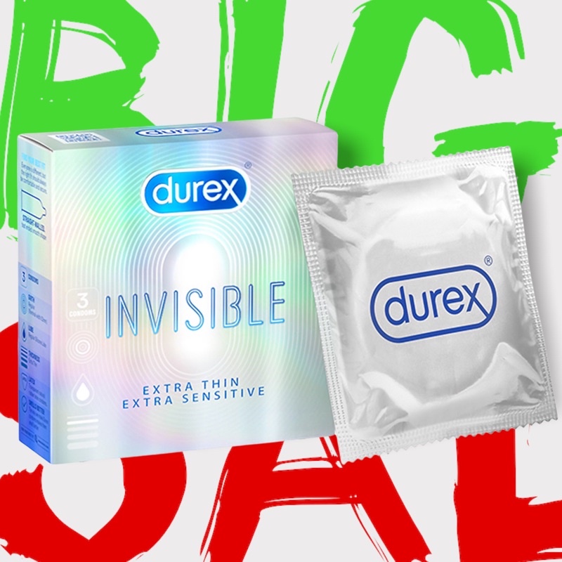 Combo 2 Hop Bao Cao Su Durex INVISIBLE Extra Thin