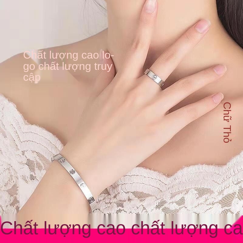 Vòng tay vàng hồng 18k sterling bạc vòng tay nam và nữ vòng tay thời trang đơn giản để gửi cho bạn gái vài chiếc vòng ta