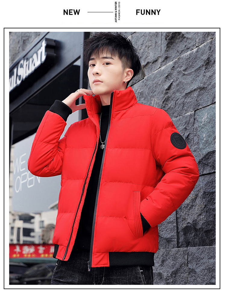 Spot 2020 autumn and winter new down cotton padded jacket for men's hooded Korean fashion | WebRaoVat - webraovat.net.vn