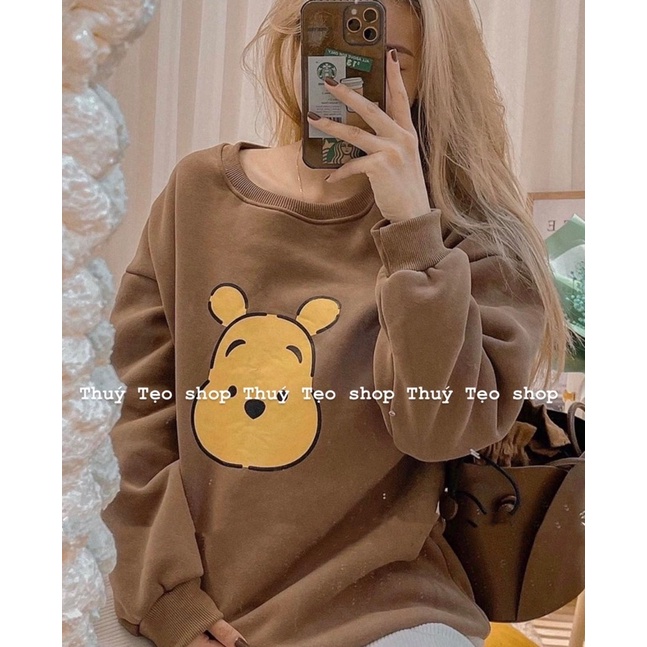 [Mã 12FASHIONSALE1 giảm 10K đơn 50K] [Hàng sẵn] Áo sweater nỉ bông dáng rộng hàng Quảng Châu 3158 | BigBuy360 - bigbuy360.vn