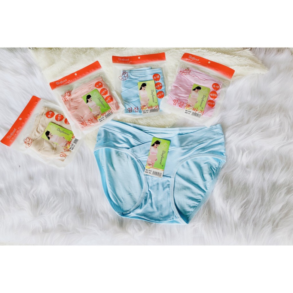Quần lót bầu và sau sinh cạp chéo chất COTTON thông hơi kháng khuẩn đồ lót chip bà bầu bigsize A Lá Kids