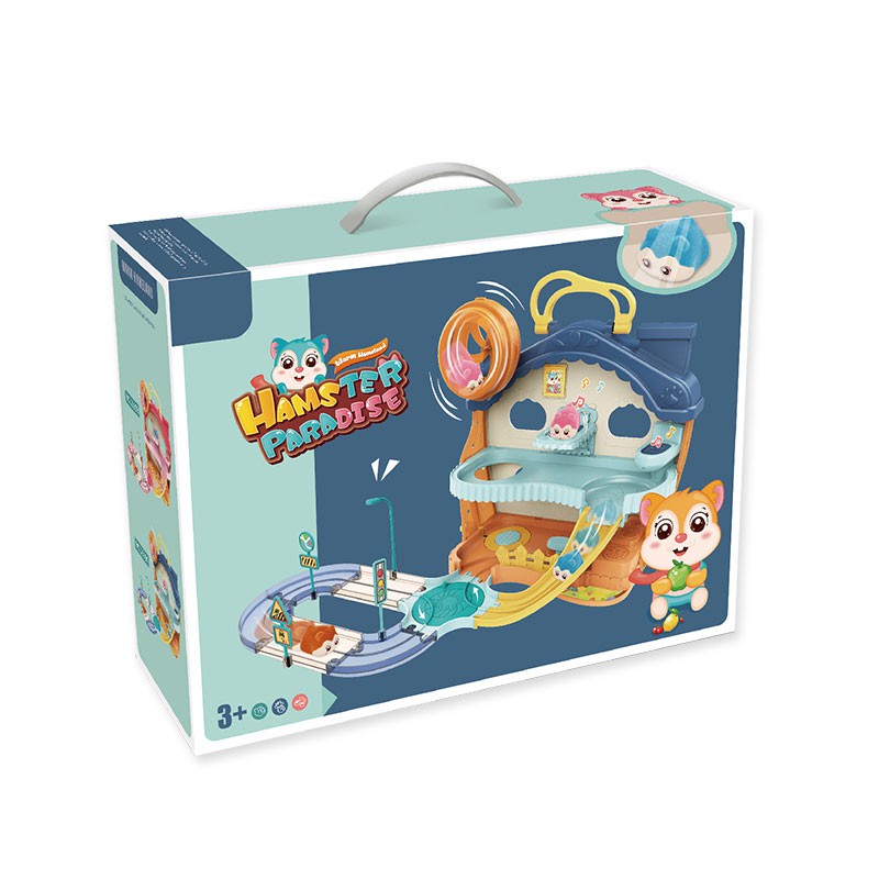 Đồ chơi đường ray chuột Hamster có nhạc vui nhộn dễ thương