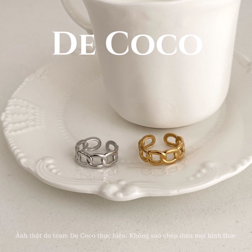 Nhẫn nữ De Coco Kette xích nối
