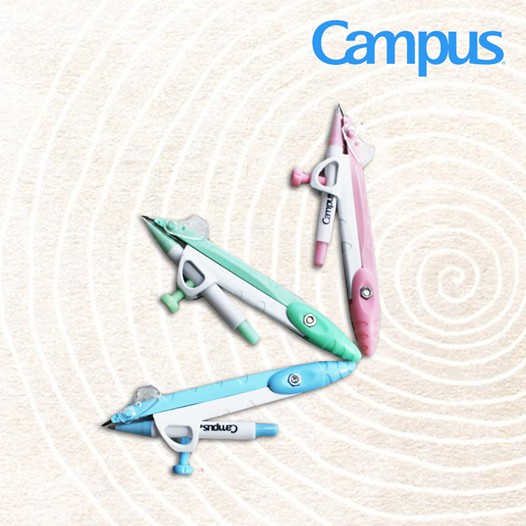 Compa Campus, compa học sinh, chất liệu an toàn, dễ dàng sử dụng, compa ngòi chì 0.7