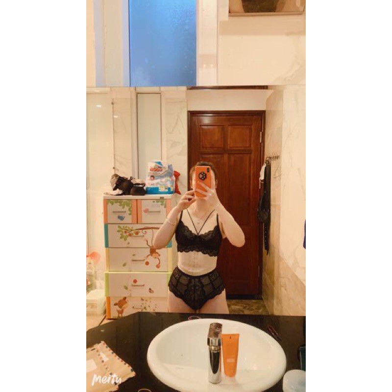 Bộ Đồ Lót Có Gọng Không Đệm Ren Mỏng Gợi Cảm CHARM03 | BigBuy360 - bigbuy360.vn