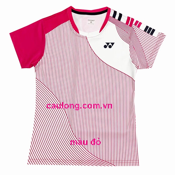 Áo Cầu Lông Nam Nữ Cổ Tròn Yonex 7847 Màu Đỏ