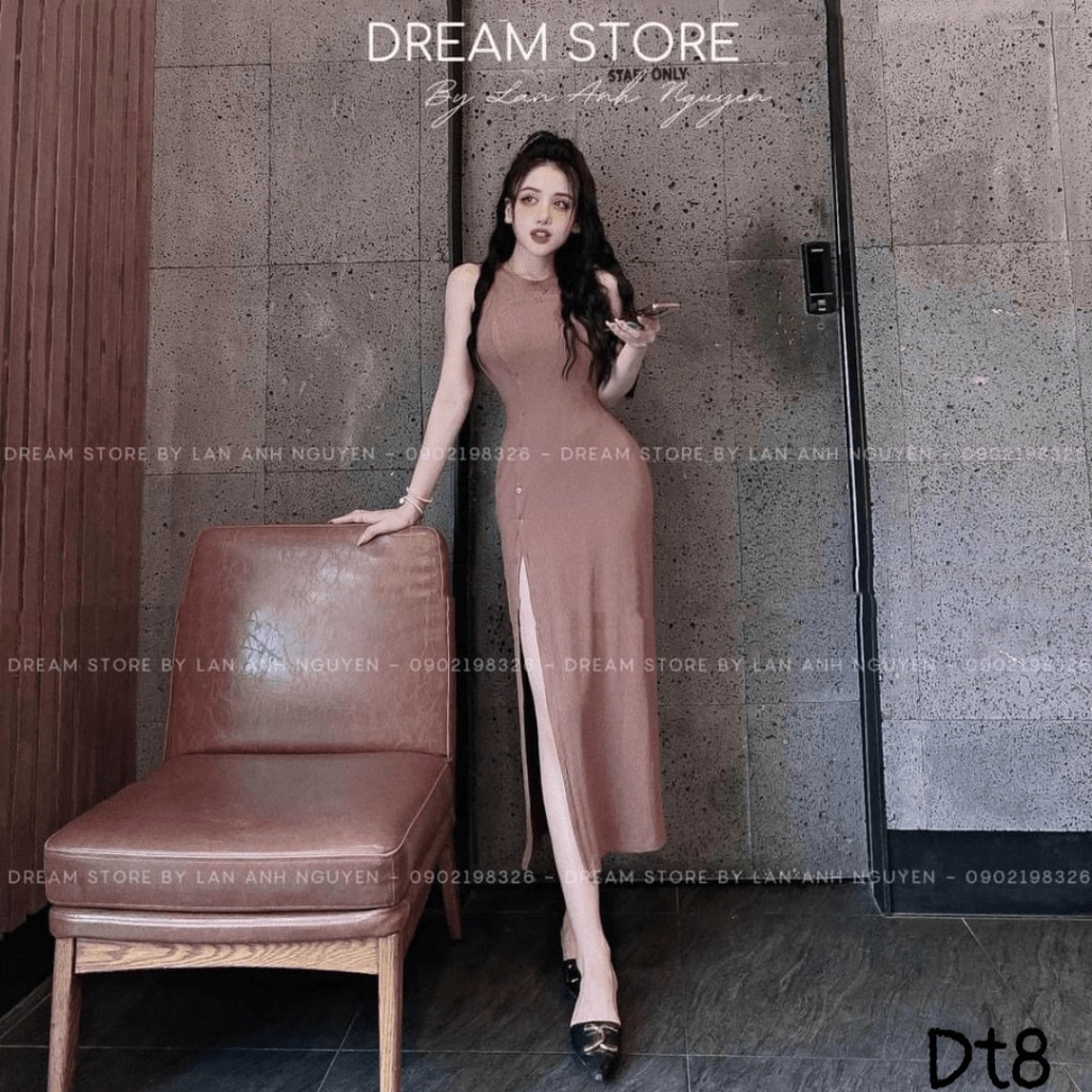 (MẪU MỚI) ĐẦM BODY DÀI XẺ ĐÙI TÔN DÁNG SEXY SANG CHẢNH ĐI CHƠI VŨ TRƯỜNG ĐẸP HẾT NẤC HHP FASHION