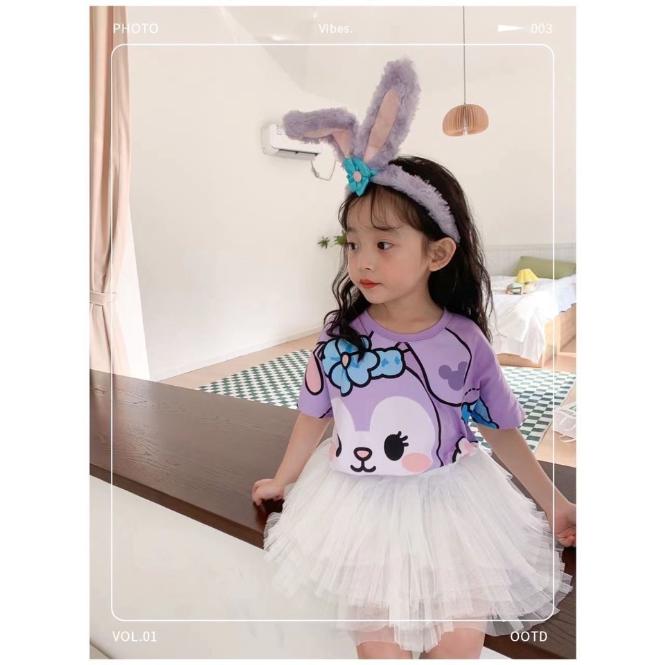 Áo Thun Cộc Tay In Hình Chuột Mickey Cho Bé Từ 1-10 Tuổi