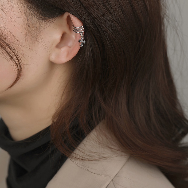 Khuyên Kẹp Vành Tai Hình Thánh Giá Phong Cách Retro 19A1267