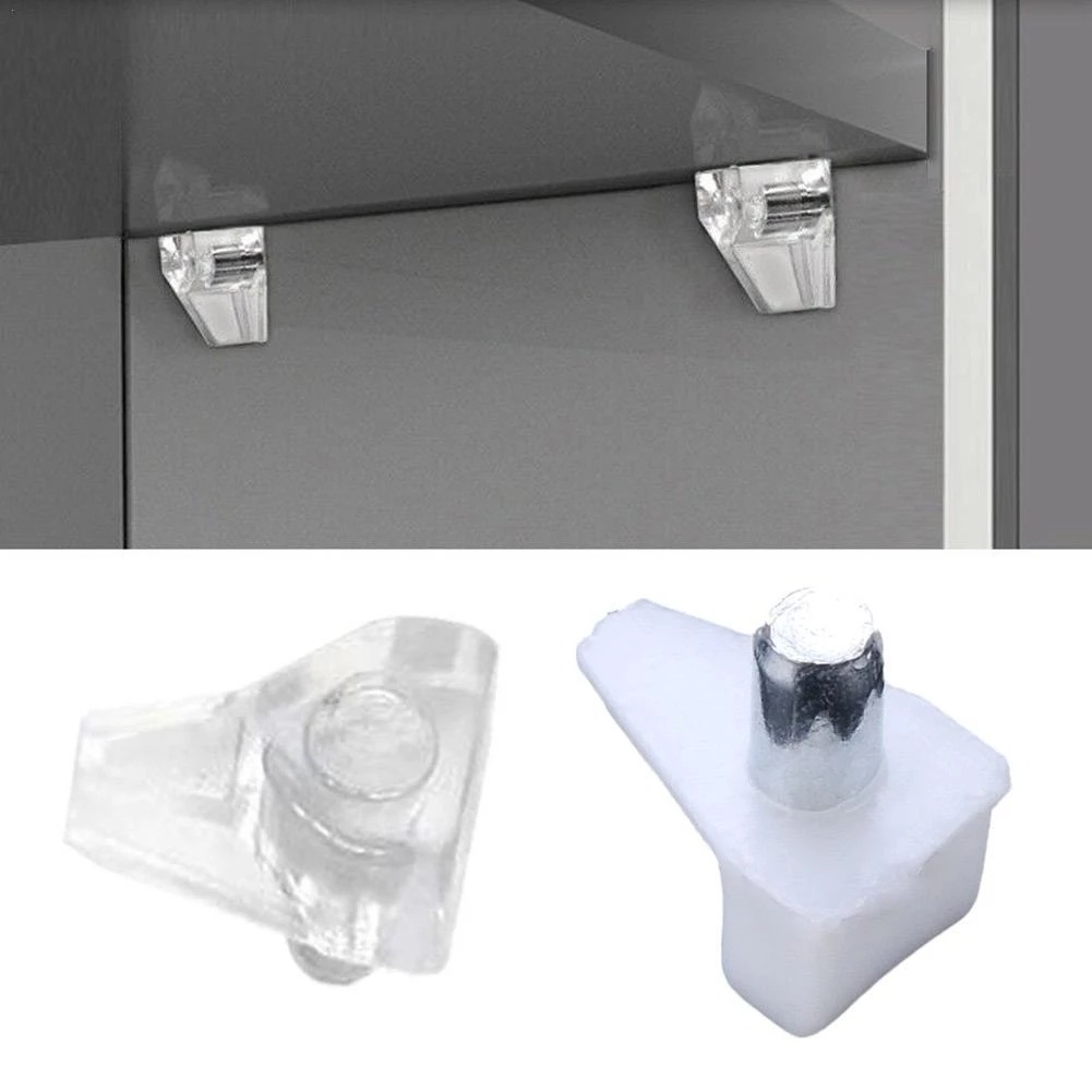 Set 20 đinh tán kèm giá đỡ bằng kim loại đa năng dễ lắp đặt cho kệ gỗ