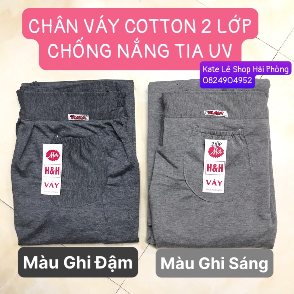 VÁY CHỐNG TIA UV 1 LỚP VÀ 2 LỚP COTTON CAO CẤP