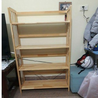 Kệ gỗ giá sách, kệ đa năng 4 tầng 75cm