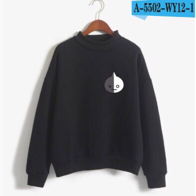 ÁO NỈ SWEATER NAM NỮ LOGO BTS 1 có bigsize