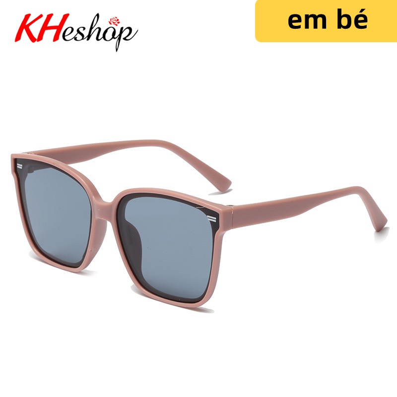[Đẹp Nhất Thế Giới] Kính Râm Trẻ Em form vuông bầu, tròng  2 lớp siêu bền tạo độ tương phản mã Y8837