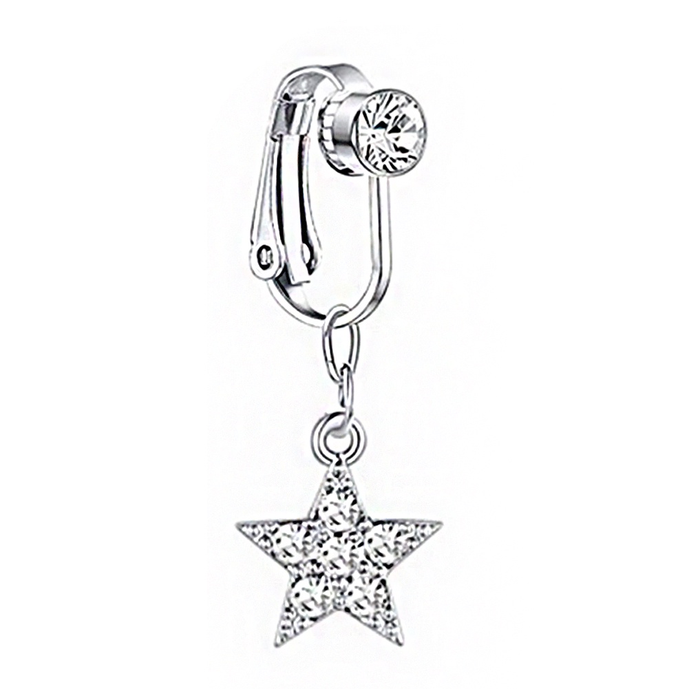 1 Khuyên Xỏ Rốn Bằng Thép Không Gỉ Hình Ngôi Sao Cá Tính