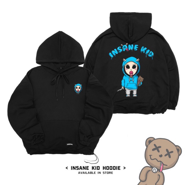 [Áo hoodie Insane®] Kid Hoodie - màu Đen