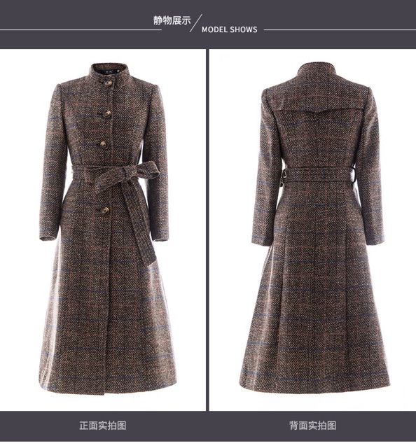 Áo choàng dạ sọc caro hàng nhập khẩu QCCC