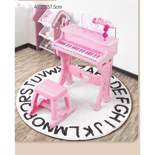 Bộ đàn Piano kèm Micro và ghế ngồi cho bé tập đàn. Bộ đàn công chúa cho bé màu hồng