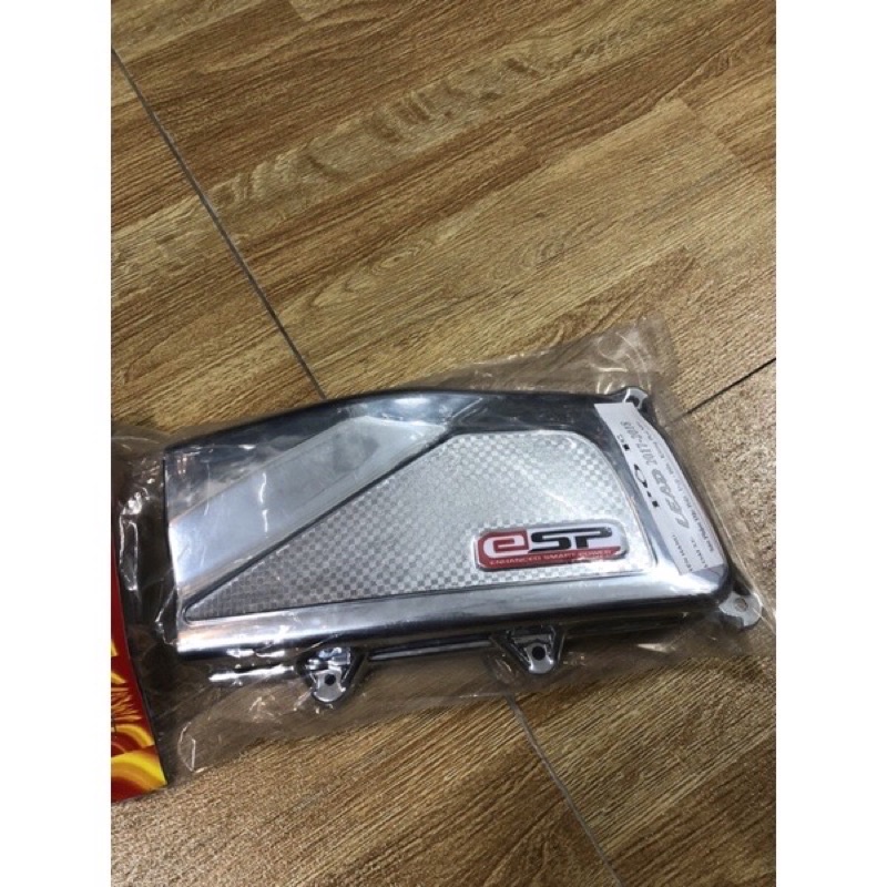 ốp bầu gió (pô e) xe LEAD 13->19( nhựa ABS crom cao cấp)