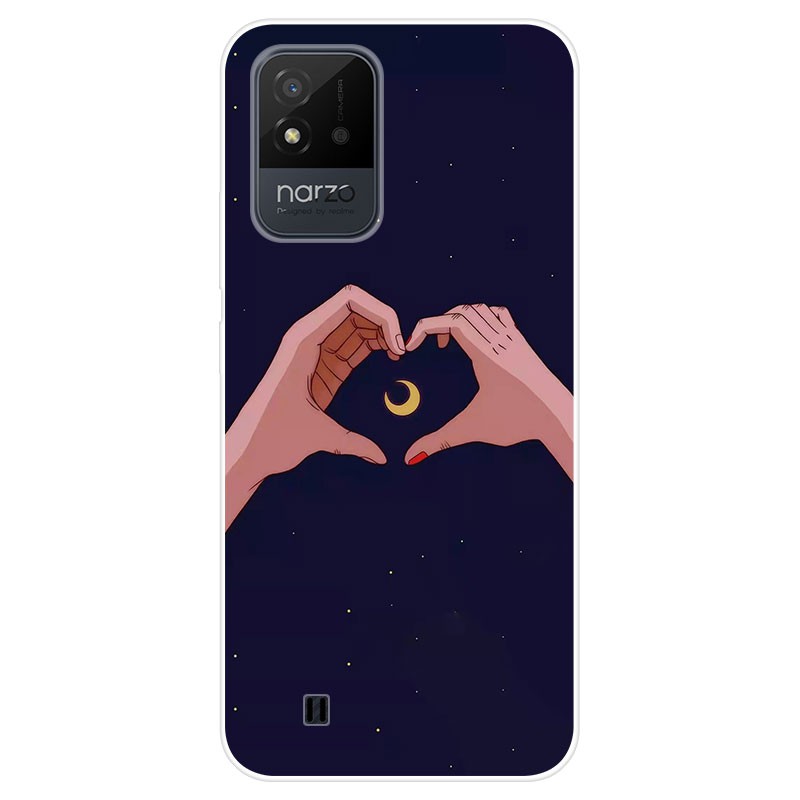 Ốp điện thoại TPU silicon mềm họa tiết hoạt hình bắt mắt cho Realme Narzo 50i Narzo50