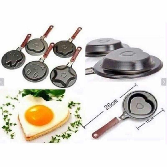 Chảo chiên trứng hình thú. Combo 3 cái / 85k