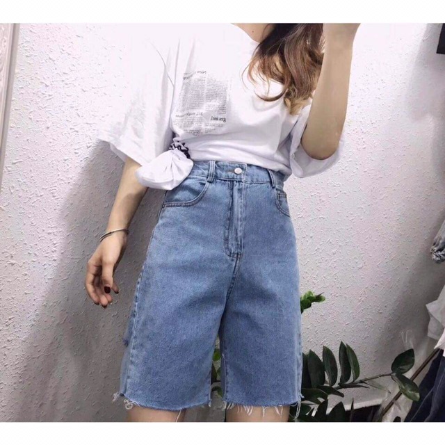 (Size 30~36)Quần Ngố BIG SIZE- LƯNG CAO TRÊN RỐN - Rách 1 Đùi/ Rách 1 Hông Sau/1 Túi Tàng Hình