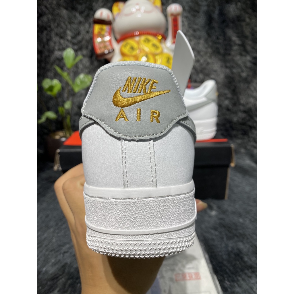 [FullBox+Ảnh Thật] Giày Sneaker AF1 trắng vệt xám hàng trung SC full box bill!