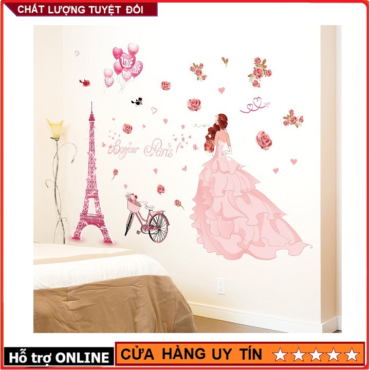 Decal dán tường Elsa - Công chúa Tuyết