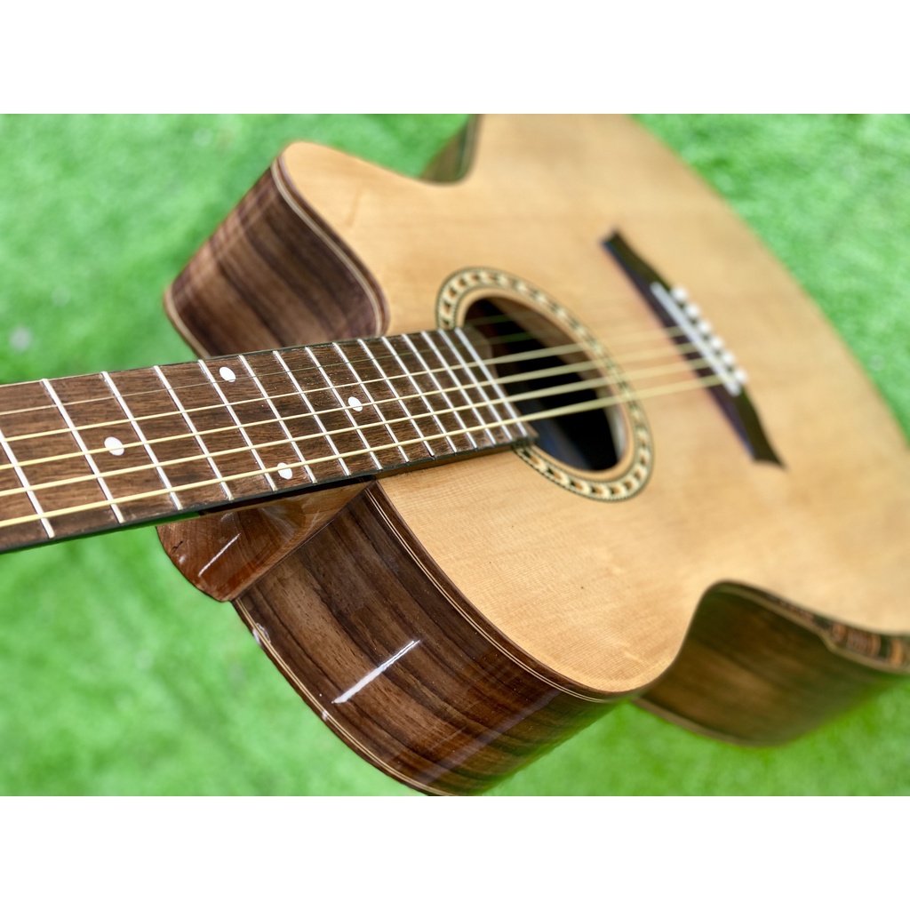 Đàn Guitar Acoustic Gỗ Cẩm Ấn Có Vát Bavel Lắp Khóa Derjung Chính hãng ST-F45