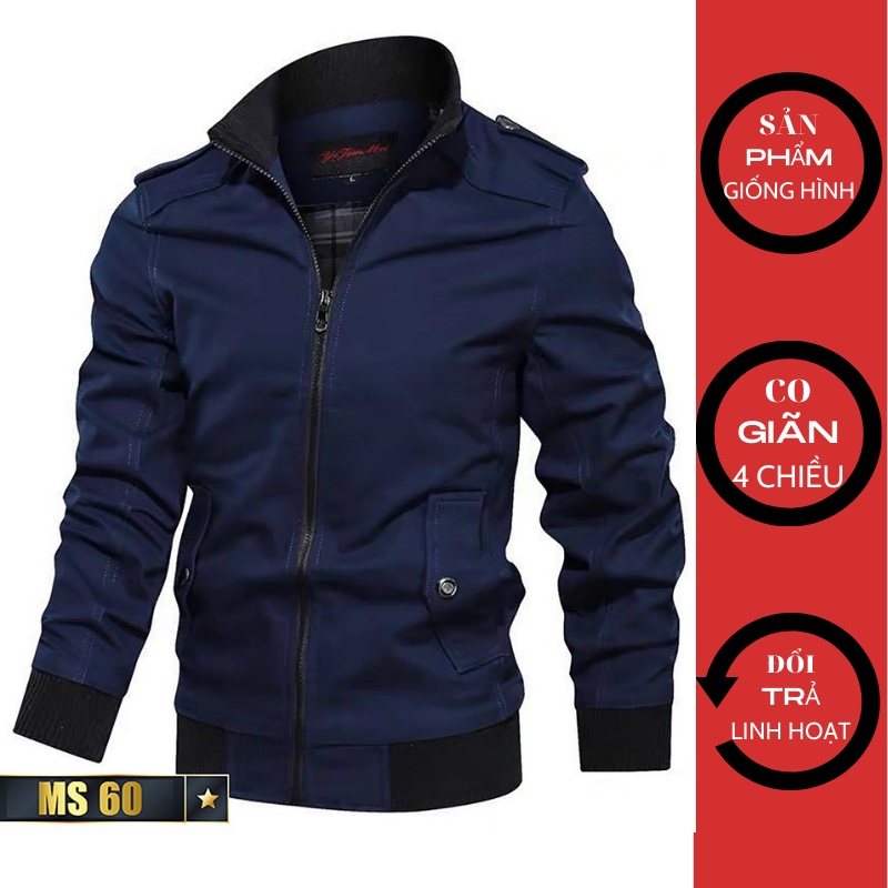 Áo Khoác Kaki Nam Cao Cấp, Mẫu mới đẹp Chất Kaki Jean, đẹp siêu bền VOZODO 60