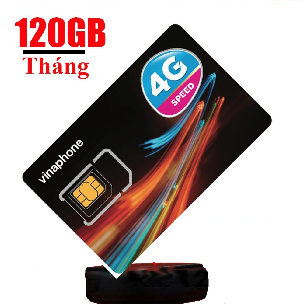 Sim 4G Vina gói 4GB/ngày (120GB/tháng) + 200 phút gọi ngoại mạng + Miễn phí gọi nội mạng Vinaphone g