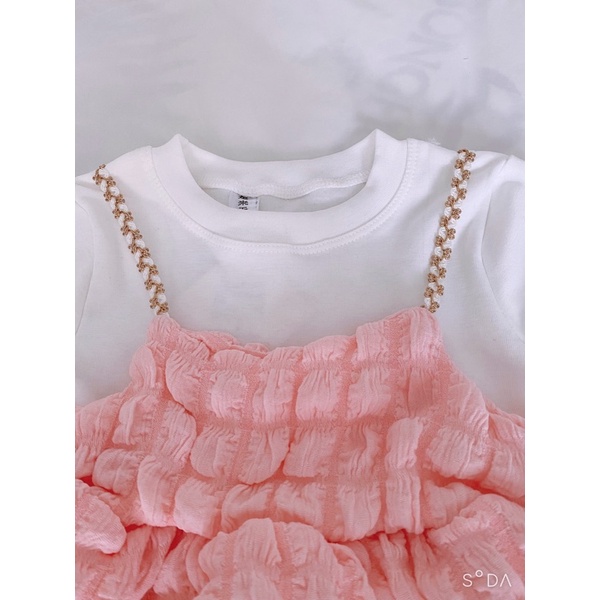 Váy đầm công chúa dài tay cho bé, váy tiểu thư thời trang thu đông cho bé từ 8-20kg