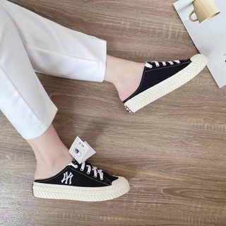 (form rộng đi lùi size) GIÀY SỤC NỮ CHẤT VẢI SƯỜN CHỮ N.Y SIÊU HOOT