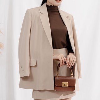 Áo blazer vest nữ 2 lớp cao cấp fly blazer ivory0001