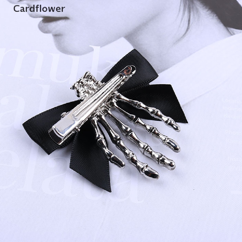 &lt; Cardflower &gt; Kẹp Tóc Hình Xương Bàn Tay Ma Phong Cách Punk Gothic Cá Tính Dành Cho Nữ