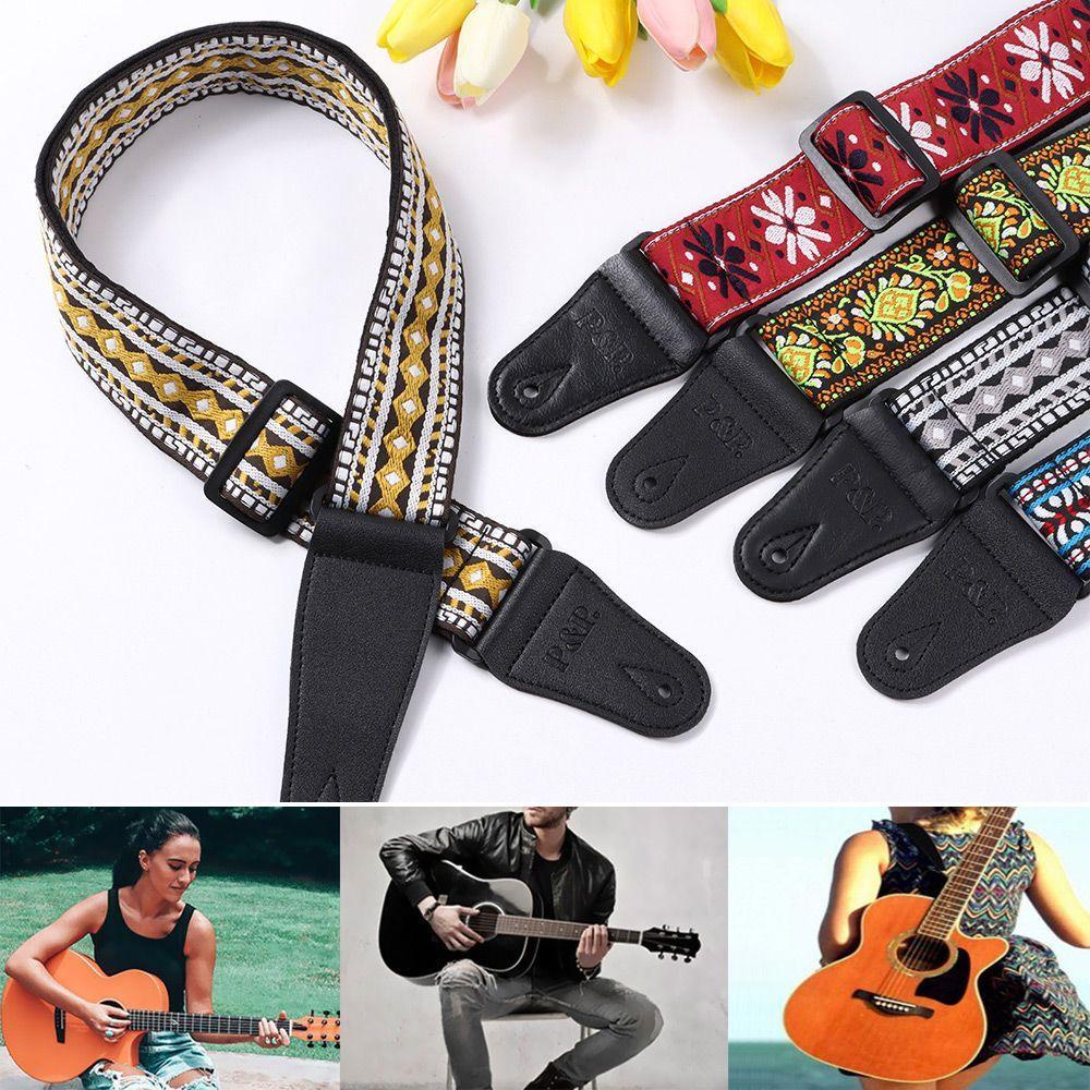 Dây Đeo Đàn Guitar Thêu Thủ Công Cho Trẻ Em Và Người Lớn