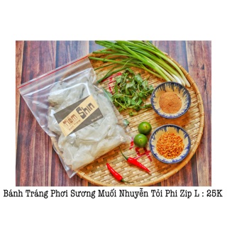 [Combo 20 gói] Bánh tráng phơi sương muối hành phi/ tỏi phi  zip L