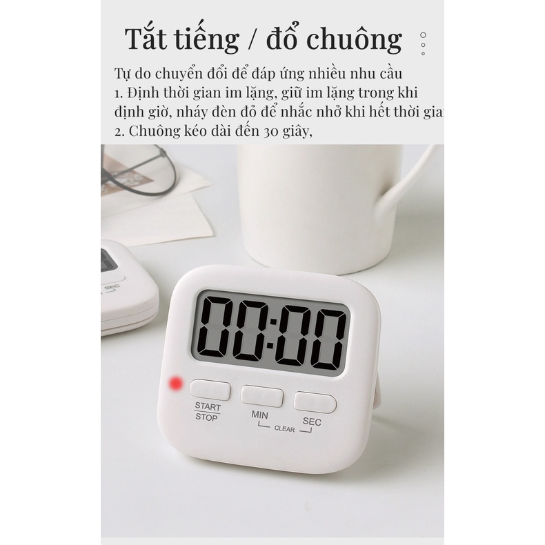 Đồng hồ hẹn giờ , Đếm ngược ，Hẹn giờ 99 phút ，Thiết bị nhà bếp - Thiết bị pha chế