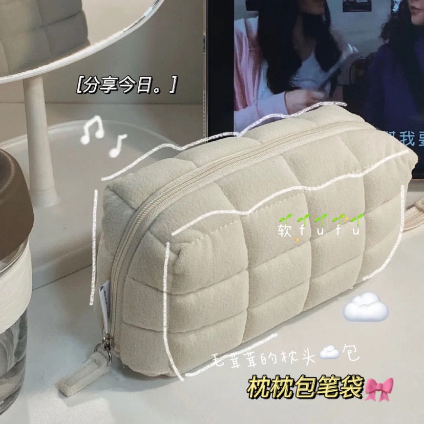 Same style online celebrity pillow pencil case large capacity pillow pencil case nap pencil case student pencil case pen